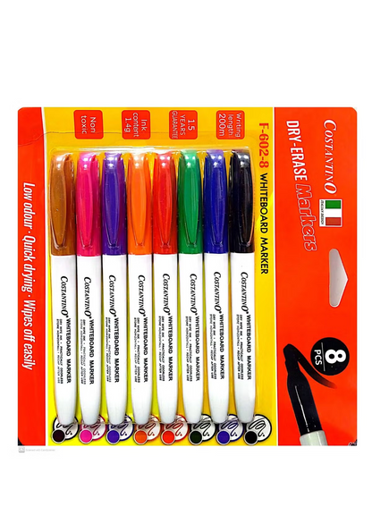 COSTANTINO DRY ERASE MARKER 8Pcs F602-8
