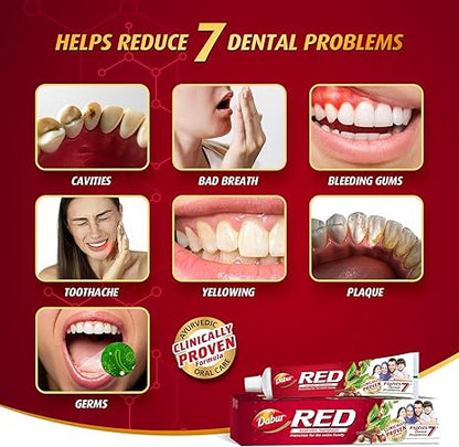 DABUR RED T/PASTE 2x200gm