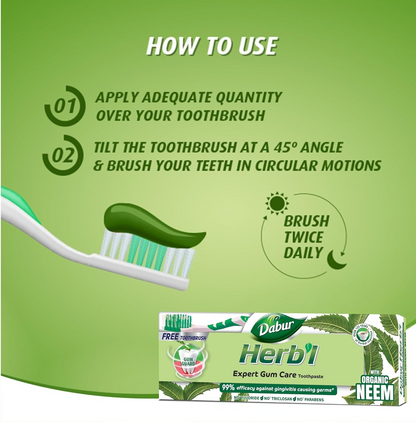 DABUR GUM CARE TOOTHPASTE 2x150gm