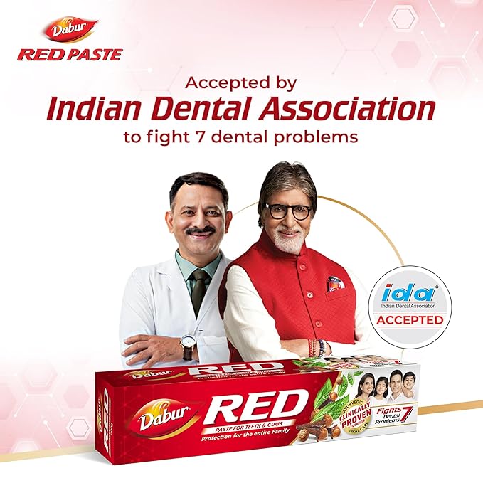 DABUR RED TOOTH PASTE+BRUSH