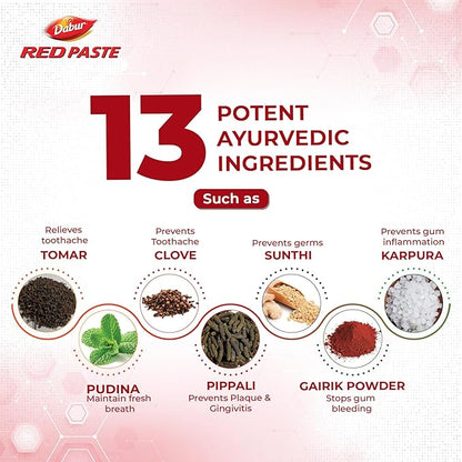 DABUR RED TOOTH PASTE+BRUSH
