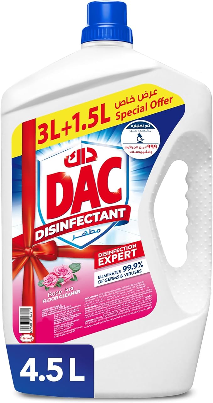DAC ROSE DISINFECTANT 4.5Ltr FLOOR CLEANER