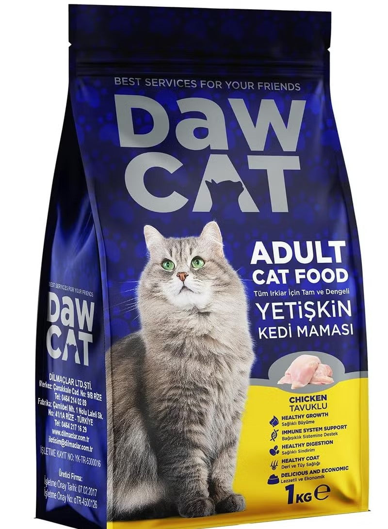 DAWCAT ADULT CAT FOOD CHICKEN 1KG