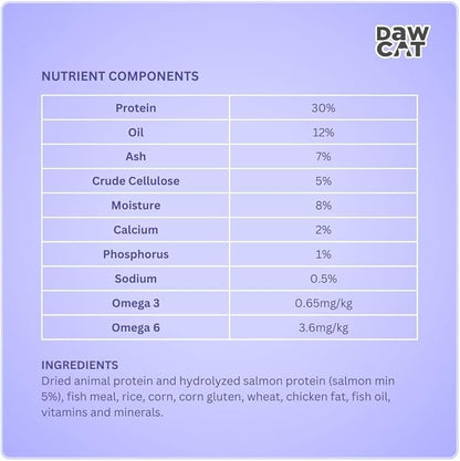 DAWCAT ADULT CAT FOOD SALMON 1KG