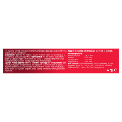 DEEP HEAT FAST RELIEF 67G