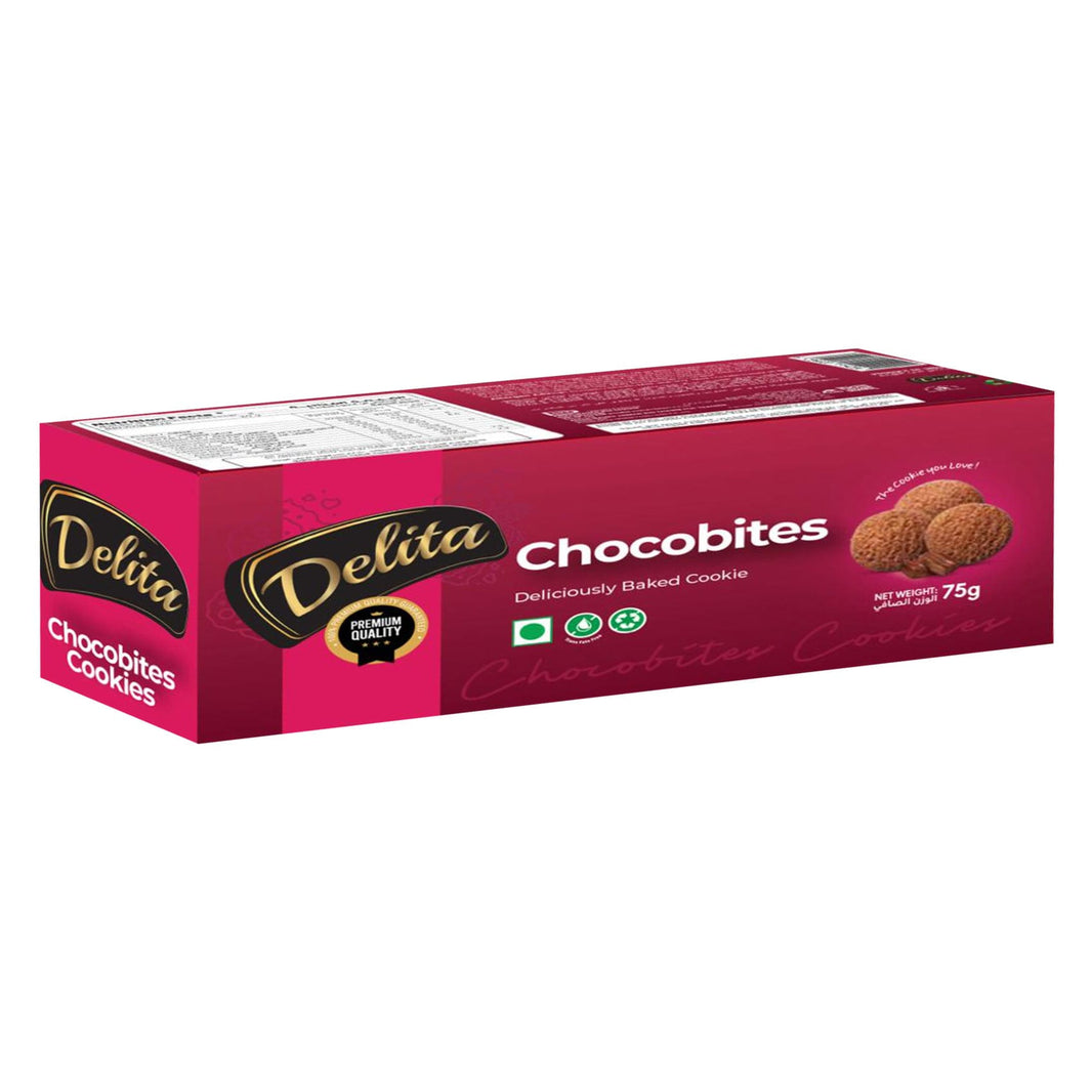 DELITA CHOCOBITES BAKED COOKIE 75gm