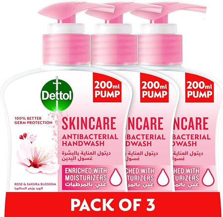 DETTOL SKINCARE HANDWASH 200MLX3