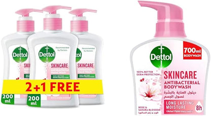 DETTOL SKINCARE HANDWASH 200MLX3
