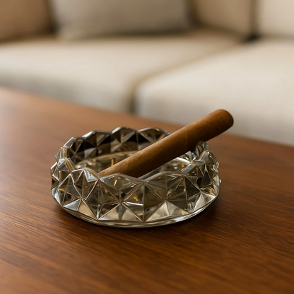 DIAMOND GLASS ASHTRAY DM3020-2JB