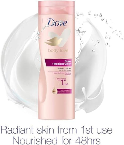 DOVE RADIANT GLOW BODY LOTION 400ML