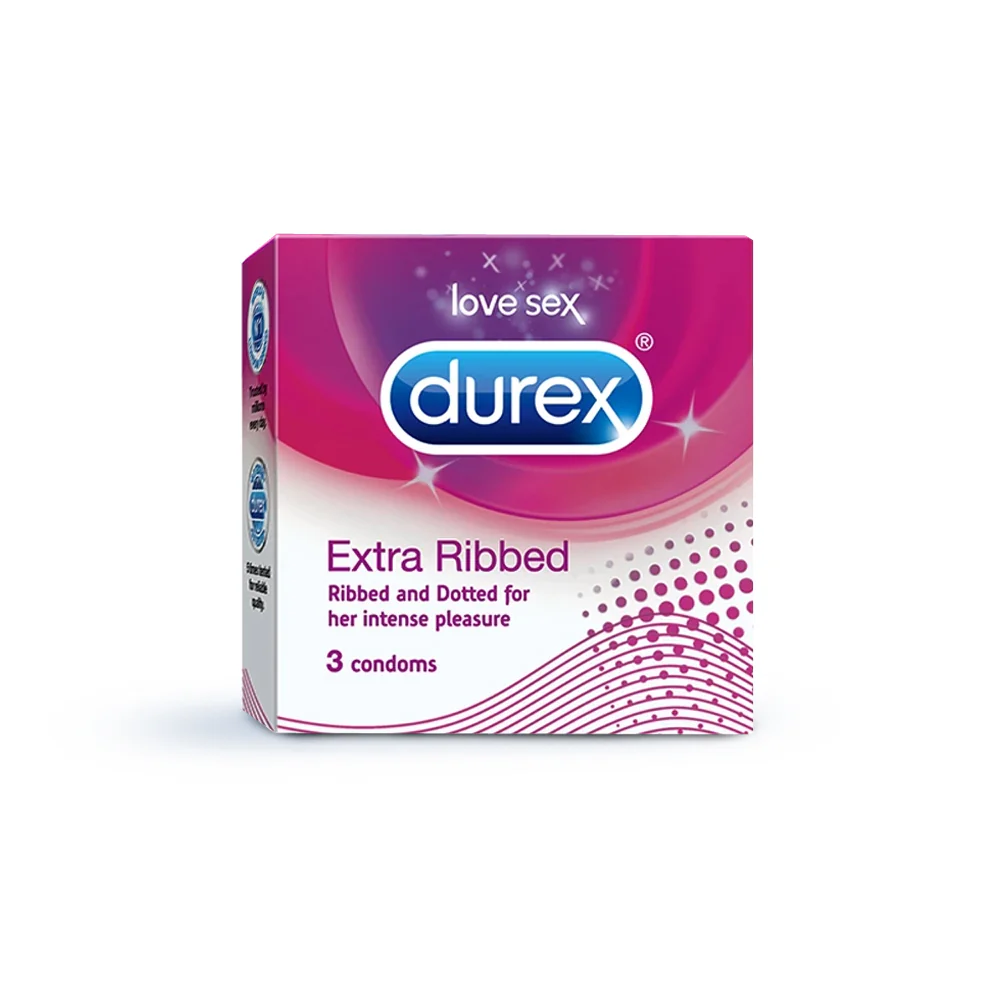 DUREX EXTRA RIBBED CONDOMN 3pcs