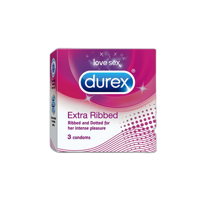 DUREX EXTRA RIBBED CONDOMN 3pcs