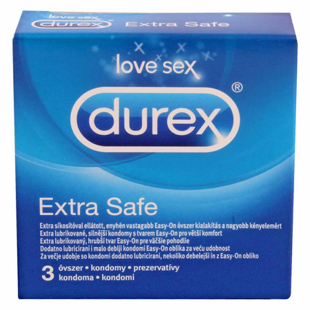 DUREX EXTRA SAFE CONDOMN 3pcs