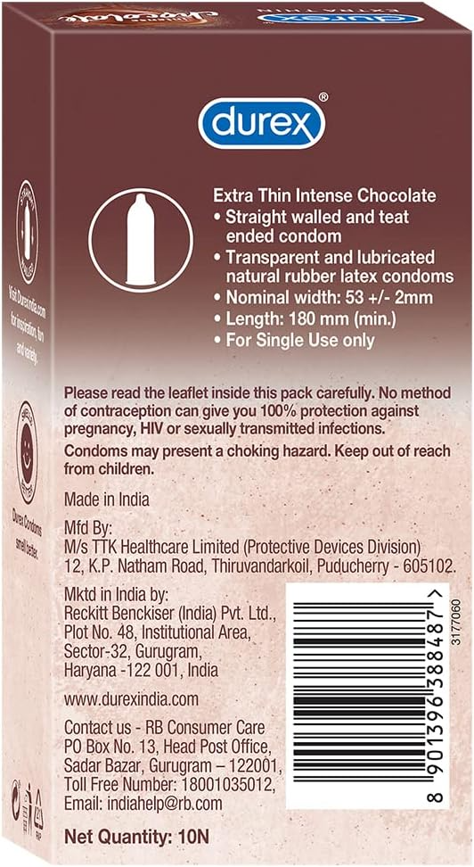 DUREX EXTRA THIN CHOCOLATE CONDOMS
