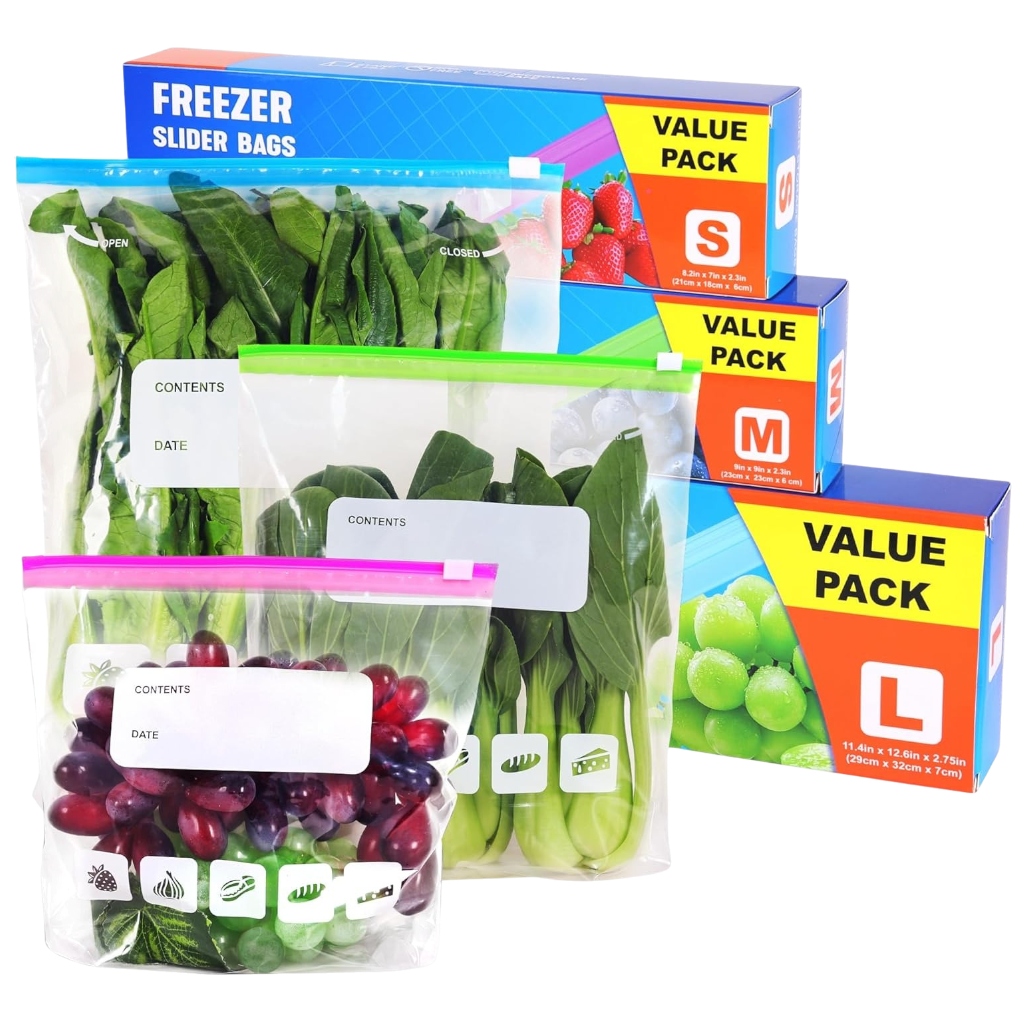 Fiji Pack Sandwich Zipper Bags, 60 Bags