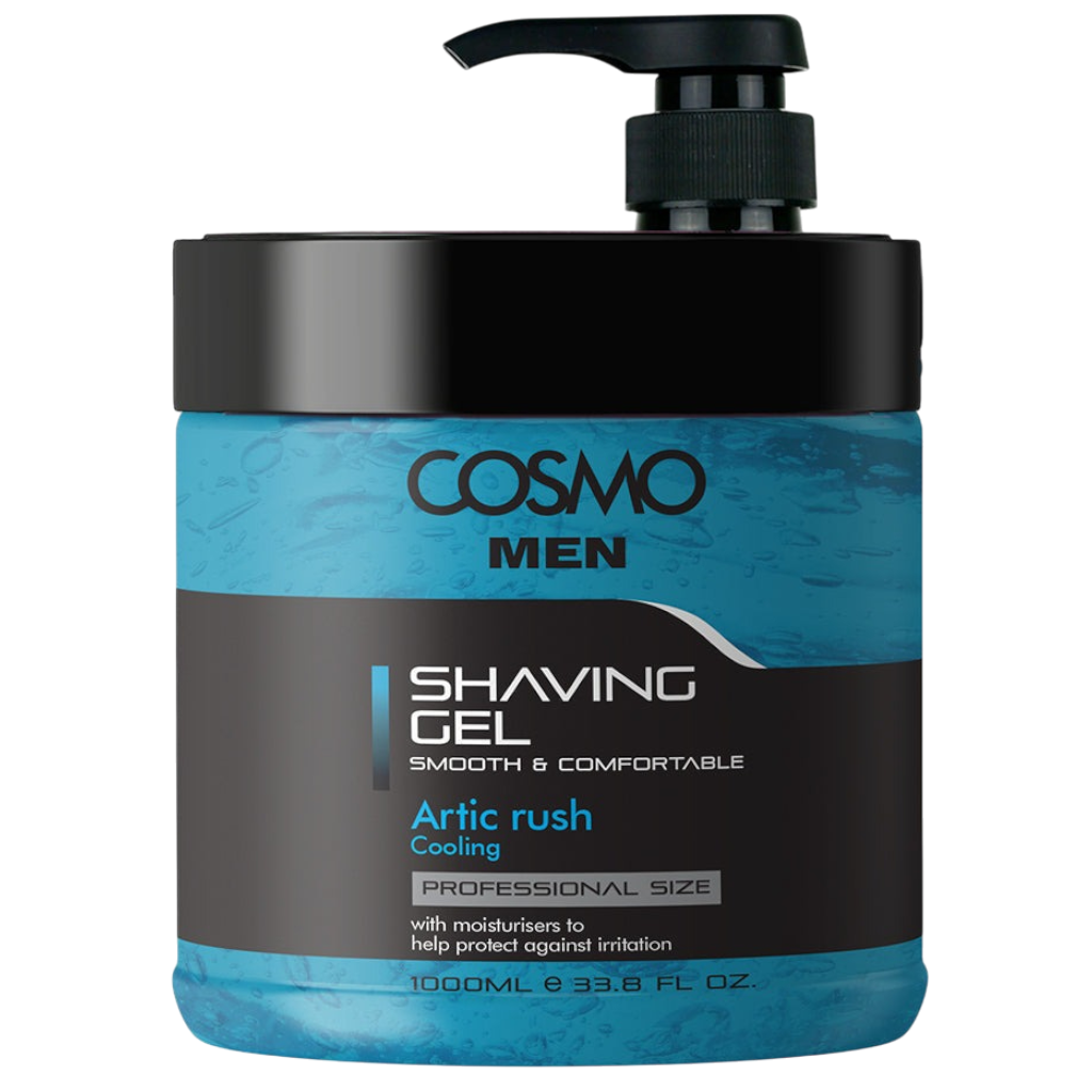 Cosmo Artic Rush Cooling Men Shaving Gel, 1000ml