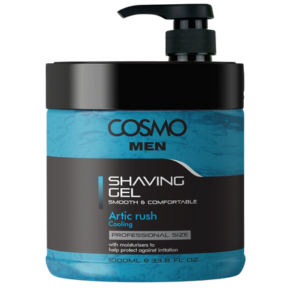 Cosmo Artic Rush Cooling Men Shaving Gel, 1000ml