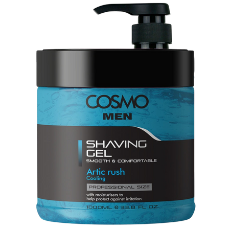 Cosmo Artic Rush Cooling Men Shaving Gel, 1000ml