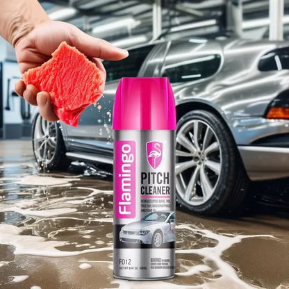 Flamingo Pitch Cleaner Spray - FO12 - 450ml Car Cleaning Asphalt Cleaner for Remove Dirt Stains