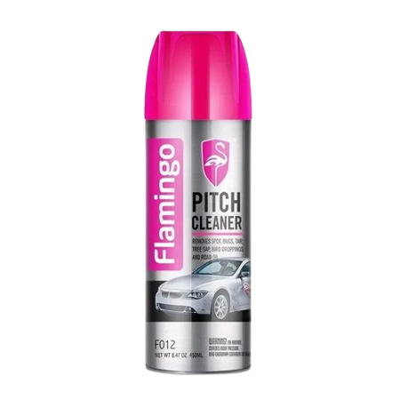 Flamingo Pitch Cleaner Spray - FO12 - 450ml Car Cleaning Asphalt Cleaner for Remove Dirt Stains