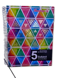 FLAMINGO 5 SUBJECT BOOK B5 200sht