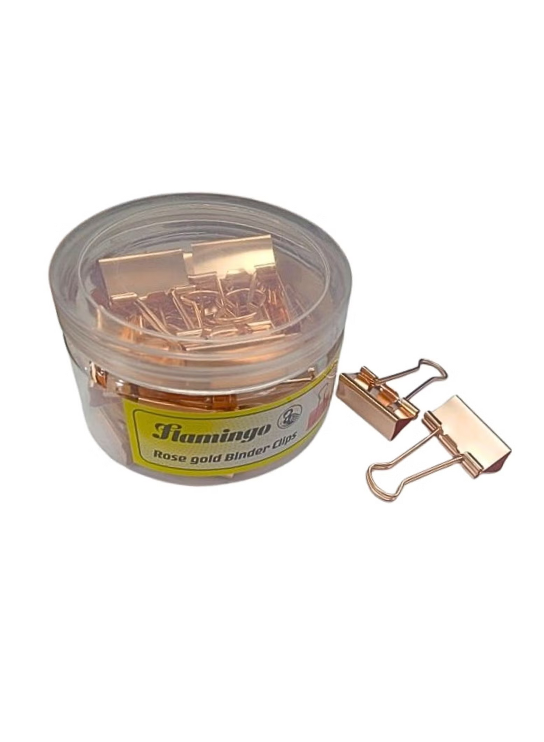 FLAMINGO GOLD BINDER CLIP 24Pcs