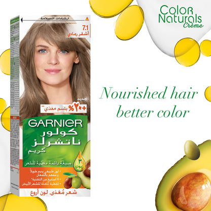 GARNIER HAIR COLOR 7.1 ASH BLONDE