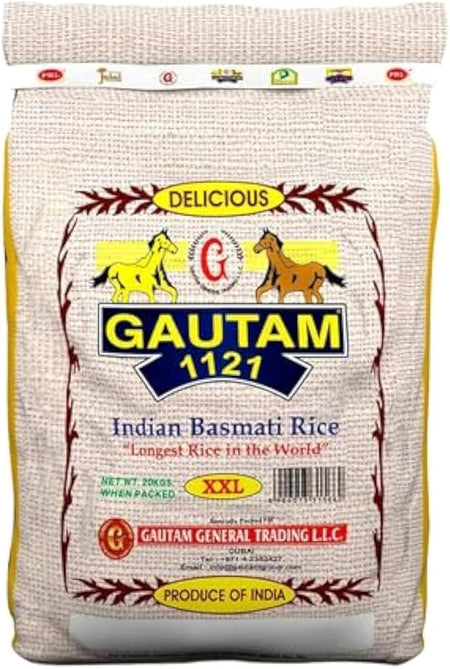 GAUTAM INDIAN BASMATI RICE 20Kg