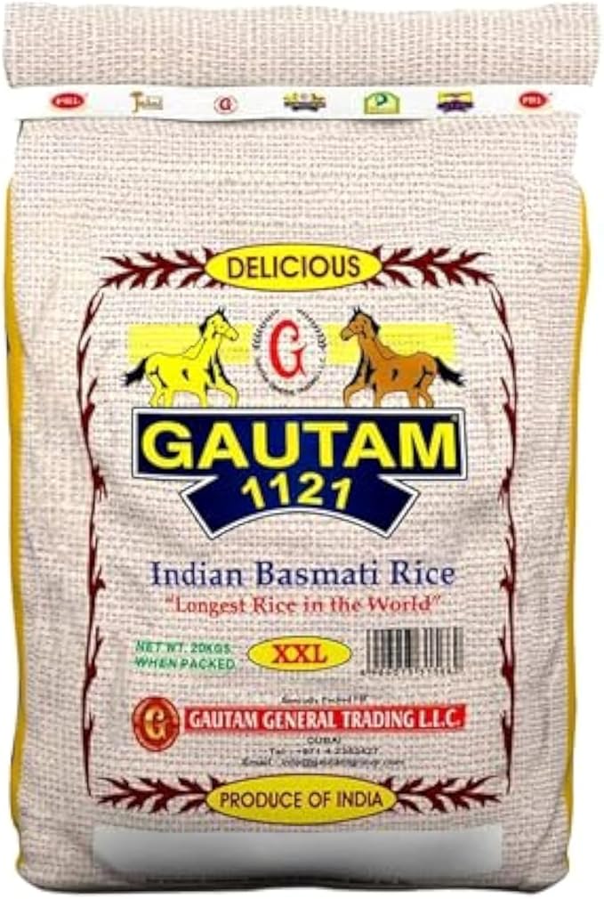 GAUTAM INDIAN BASMATI RICE 20Kg