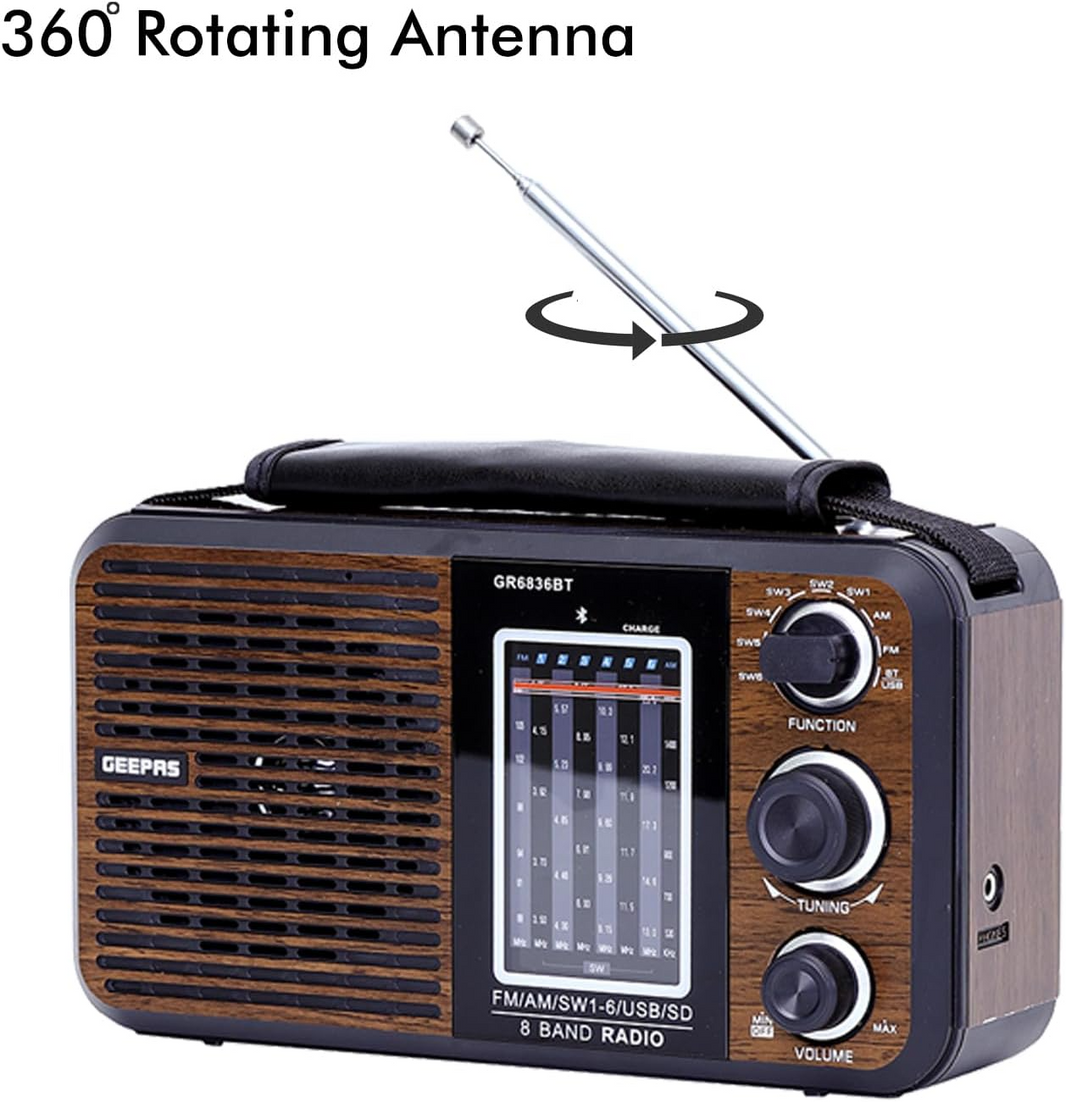 GEEPAS RADIO/MUSIC PLAYER GR6836BT