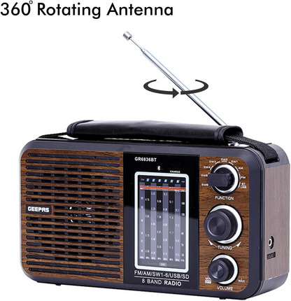 GEEPAS RADIO/MUSIC PLAYER GR6836BT