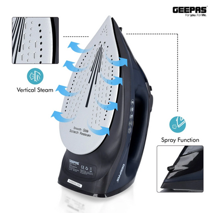 GEEPAS CERAMIC STEAM IRON GSI7703N