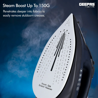 GEEPAS CERAMIC STEAM IRON GSI7703N