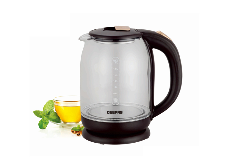 GEEPAS ELEC GLASS KETTLE 1.8L GK9901N