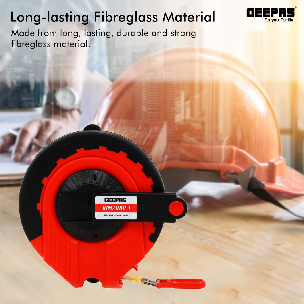 GEEPAS FIBER MEASURING TAPE 30M