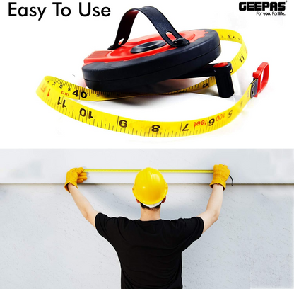 GEEPAS FIBER MEASURING TAPE 30M