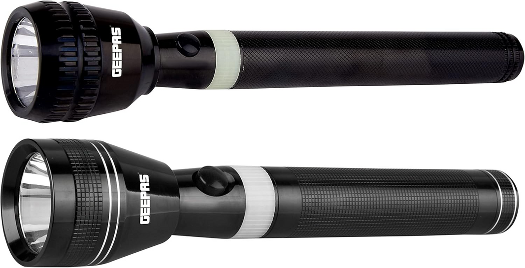 GEEPAS RECH LED FLASHLIGHT 2Pcs GFL4637N