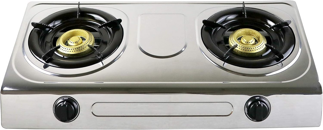 GEEPAS SS GAS COOKER 2-BURNER GK5605N