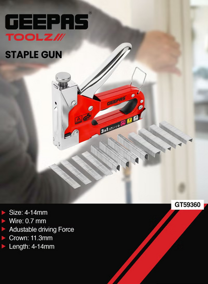 GEEPAS STAPLE GUN GT59360