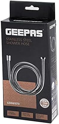 GEEPAS STEEL SHOWER HOSE 1.2mtr GSW61070