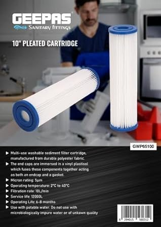 GEEPAS WATER FILTER CARTRIDGE 10in GWP65100