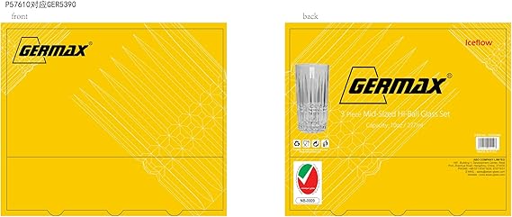 GERMAX WATER GLASS 3pc GER5342