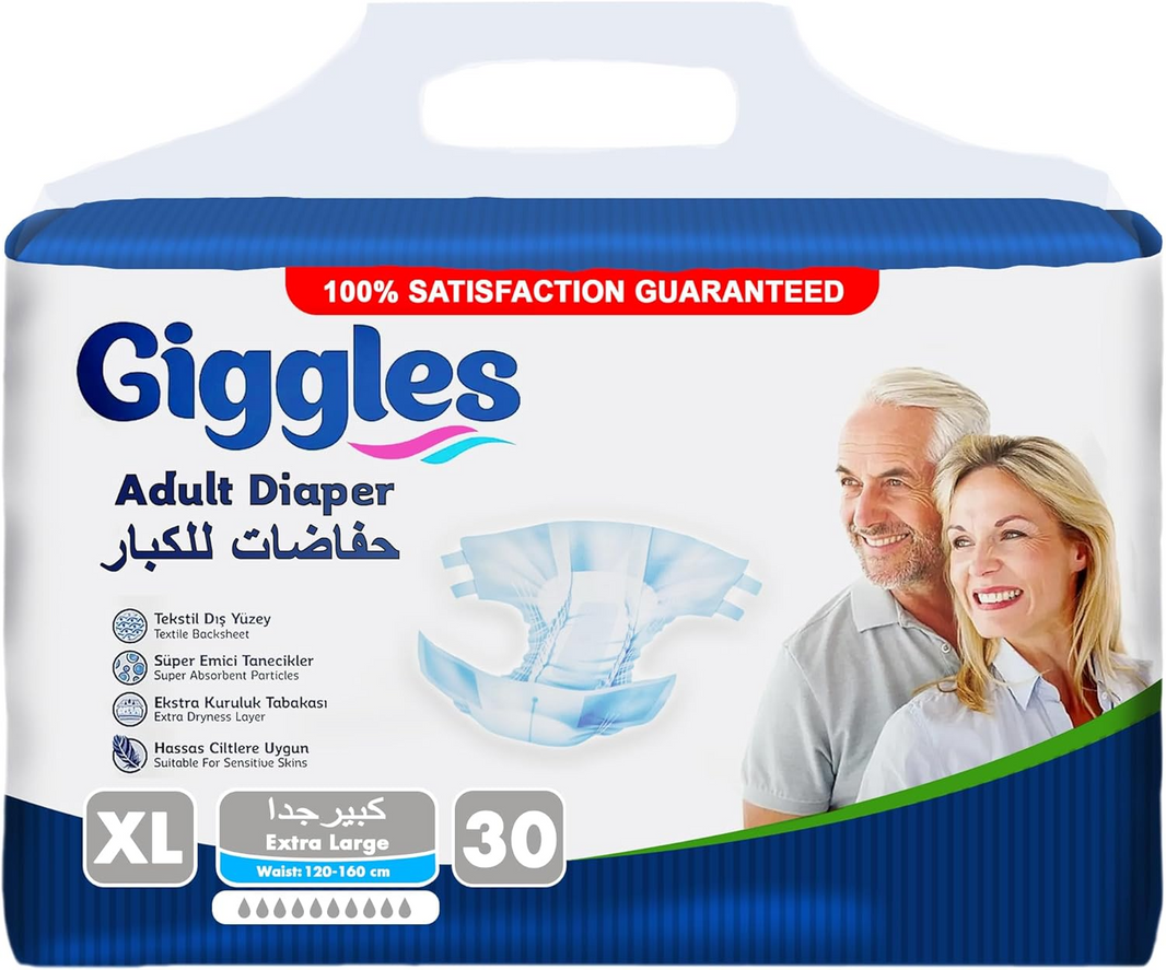 GIGGLES ADULT DIAPER 30pcs 100-150cm