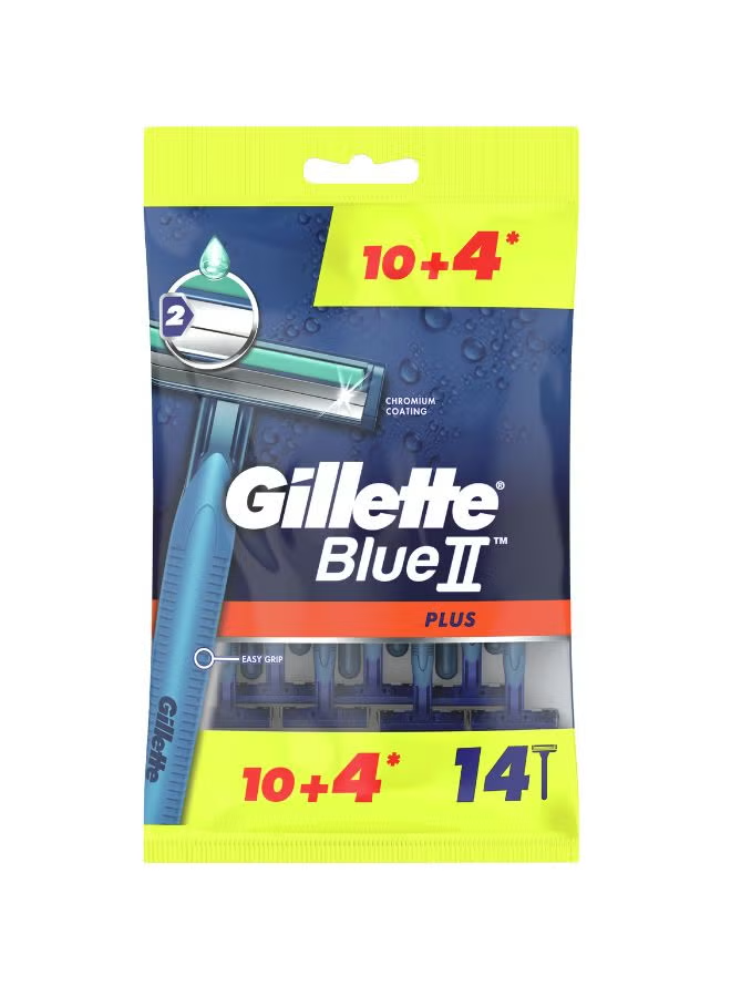 GILLETTE BLUE II RAZOR 10+4