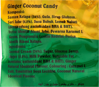 GINCO GINGER CCNUT CANDY 160gm