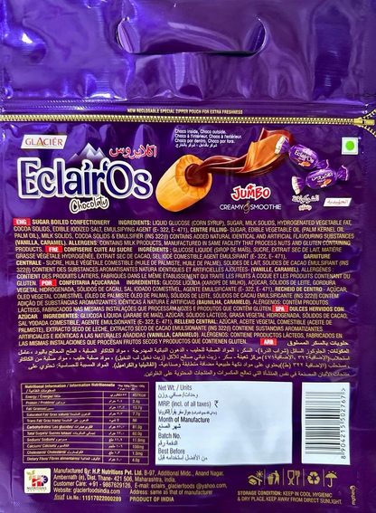 GLACIER ECLAIRS CHOCOLATE 600gm