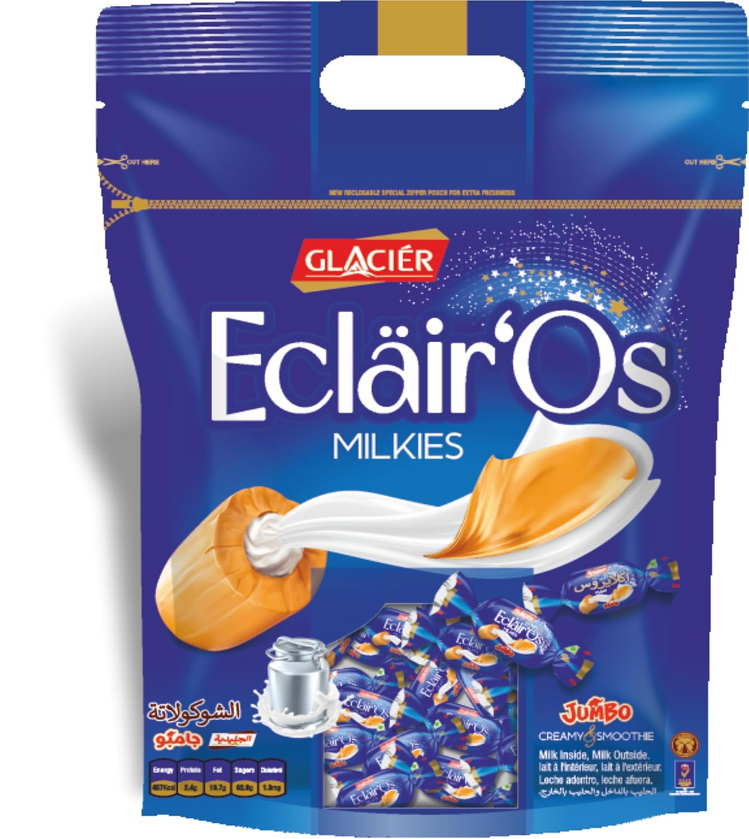 GLACIER ECLAIR MILKIES 600gm