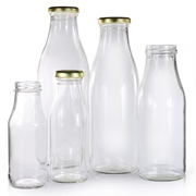 GLASS BOTTLE W/STEEL LID LEM70200