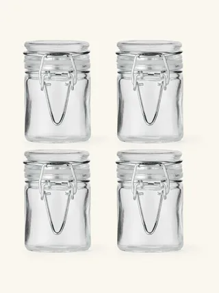 GLASS SPICE JAR 4pcs 92689-7