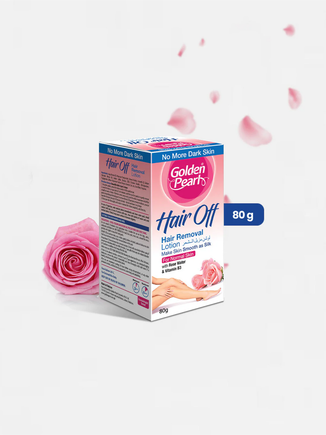 GOLDEN PEARL HAIR REMOVAL LOTION ROSE 80G